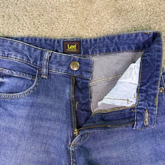 Lee Relaxed Fit Straight Leg Jeans Women's Size 4 Denim 29X28 High Rise E618 - Picture 3 of 14